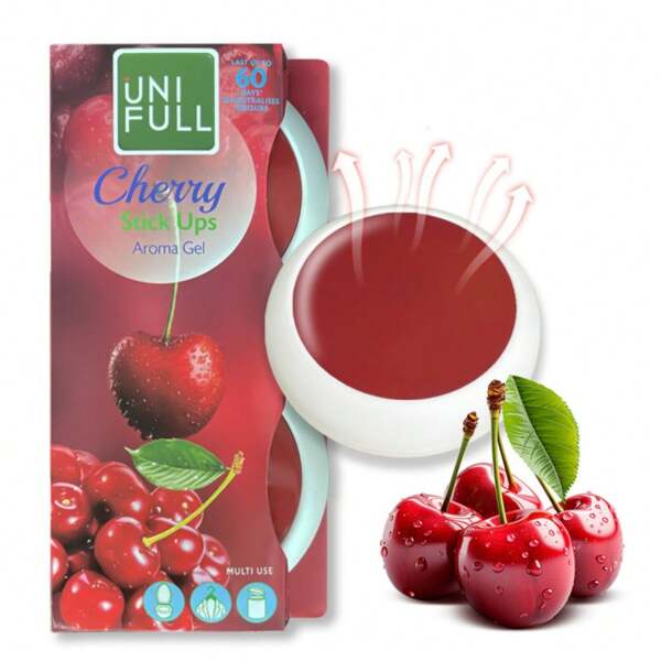 2pcs Cherry Scented Solid Air Freshener - Fragrance Lasts For 60 Days, - Household, Car And Bathroom Decoration Deodorizer, Car Air Freshener,