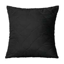 Kit 4 Capas de Almofada 45cm x 45cm Matelada Com Zíper MR Cinza Preta Palha Tabaco - Preto - Visão 1