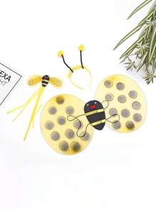 Conjunto de disfraz y accesorios de abeja linda para Halloween (incluye tocado y alas) - Multicolor - Ver 6