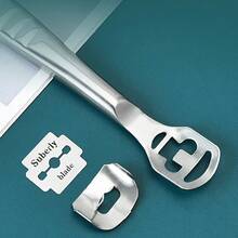 Stainless Steel Foot Care Tool Set, Includes Callus Remover, Suitable For Foot Scraping, Pedicure, Foot Friction Removal