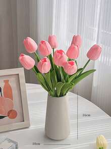 10 bông hoa tulip nhân tạo nhiều màu, hồng nhạt, hồng và trắng, thích hợp cho vườn ngoài trời, trang trí trong nhà, bình hoa, cây giả, mọi mùa, trang trí nhà cửa, trang trí đám cưới, hoa cưới, hoa đeo tay, cổng vòm, tiệc tùng, quà tặng, giáng sinh, lễ tạ ơn, trở lại trường, ngày lễ tình nhân, ngày nhà giáo, ngày của mẹ, phòng, nhà, tường, phòng tắm, phòng ngủ, phụ kiện bàn làm việc, đồ dùng đám cưới, phòng khách, văn phòng, nhà bếp, quà tặng tiệc tùng, quà tặng phù dâu - Nhiều màu - Xem 10