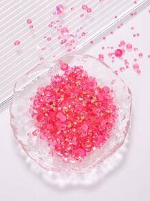 2MM-6MM, 5 Sizes Mix, 2000pcs/Pack, Non-HotFix, Multi Colors, Glue On Round Flatback Crystal Rhinestones Gems Jewelry Beads DIY Diamond Design Accessories Glitter Decal Decorations For Phone Cover,Clothes,Bag,Shoes, Handicraft Products.