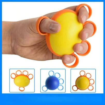 5-Finger Grip Strength Ball, Rehabilitation Training Device For Elderly, Stroke Patients, Finger Strength Exercise