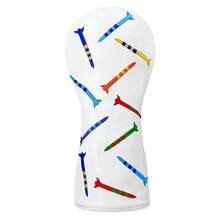 1个经典俏皮指甲边PU高尔夫球杆头套 - 优质耐用材料 | 适合年轻潮流人士和家庭高尔夫球手 - 白色 - 查看 11