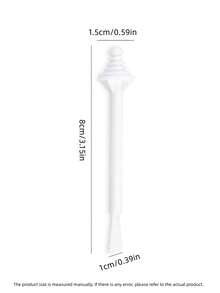 10/50/100支装鼻蜡棒，鼻蜡套装配件，清洁鼻蜡棒 - 白色 - 查看 10