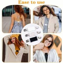 1/2/3/4/6/8pcs Vintage Rhinestone Shawl Clips, European And American Style Sweater Clips, Scarf Clips, Anti-Slip Brooch Collar Clips, Alloy Accessories