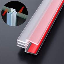 1/3 Meter Silicone Rubber Window Sealing Strip Portable Glass Door Fixture Weatherstrip Household Door Window Seal Gap 5-10mm Waterproof - Multicolor - View 3