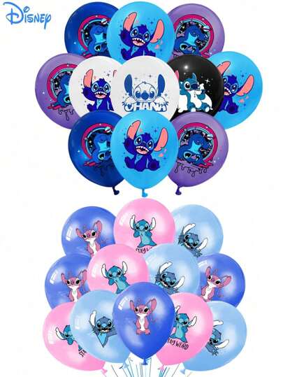 18pcs Balloon Birthday Party Latex Balloon Stitch Cartoon Balloon Decorative Supplies Air Globos Wholesale