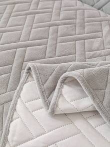 1 pieza Funda de sofá de terciopelo de leche con relieve ultrasónico estilo bohemio, de tela suave y aterciopelada, antideslizante, apta para todas las estaciones, fácil de limpiar y lavar a máquina, se ajusta a sofás de 1, 2, 3 y 4 plazas y seccionales, perfecta para la decoración del hogar en la sala de estar, oficina, dormitorio y exteriores