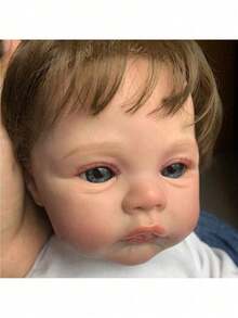 48cm 19inch Soft Vinyl Reborn Baby Doll For Girl Cloth Body Toy With 3D Marble Texture Skin And Visible Veins Newborn Alive