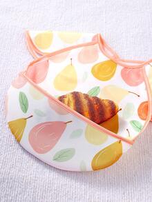 1 件防脏婴儿围兜 - 防水婴儿围裙 - 适合婴儿进食的旅行围兜 - 婴儿食物围兜 - 彩色 - 查看 8