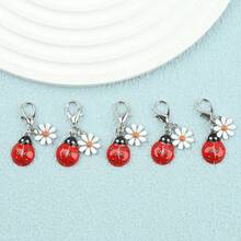 5pcs/8pcs/10pcs Mini Cute Bee/Ladybug And Little Daisy Keychain Set, Fashionable Animal Theme Design, Suitable For Bag Pendant, Very Suitable As Holiday, Perfect For Birthday, Party, Wedding, Back-To-School Season And Graduation Season Christmas Gift Ideas Bag Accessories Lanyards With Id Holder Car Accessories Bag Charms Car Accessories Teacher Friend Sister - Multicolor - View 18