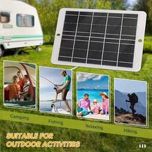 1 Portable Solar Panel 5V Outdoor Solar Charger With USB Voltage Stabilization, Compatible With Mobile Power Supply, Mobile Phone, Flashlight, Fan, Camping Household Lightweight Spare Battery Charger.