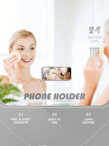 1pc - 24pcs Silicone Suction Cup Phone Holder Pad, Multi-Functional Suction Cup Wall Mount Bracket, Square Non-Slip Phone Case Stand, Suitable For Most Phones, Great For Home And Outdoor Shooting, Silicone Phone Suction Cup Holder, 24pcs Double-Sided Silicone Suction Cups, Easy Suction Cup Sticker, Non-Slip Phone Case, Portable Movable Stand