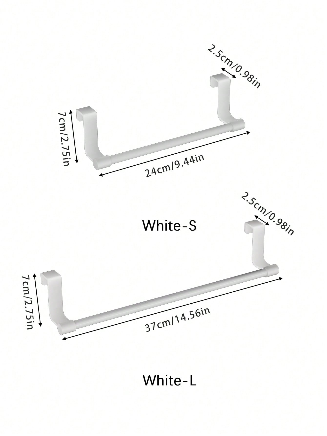 رف للخزانة - خطاف موفر للمساحة بدون ثقب، يُثبت على...