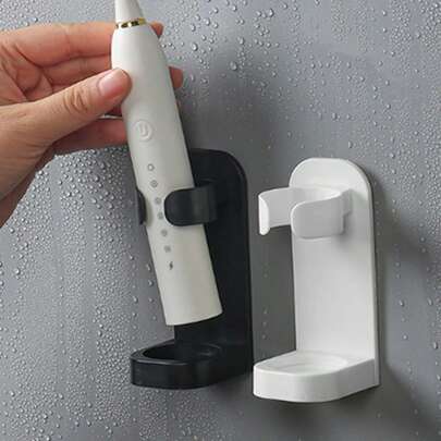 2pcs Electric Toothbrush Holder Wall Mounted Bracket For Household Storage Toothbrush Storage Rack Toothbrush Holder Shaver Holder.