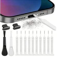10-Pack, Mini Cleaning Brush For Cleaning Pores And Mobile Phone Holes, Anti-Clogging Shower Head Hole Cleaning Brush, Nozzle Brush, Crevice Brush, Multi-Function Mini Cleaning Brush, Dust Removal Brush, Dead Corner Brush, Cleaning Supplies, Cleaning Gadgets - 白色 - 查看 1