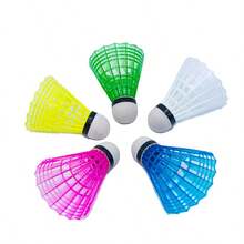 Plumas de colores de espuma a granel de colores aleatorios para bádminton de entrenamiento en interiores, duraderas y estables.