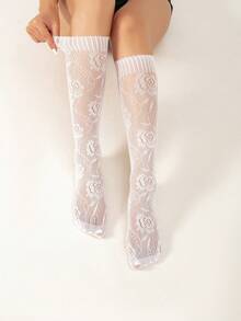 Medias transparentes delgadas y sexys, nuevos lanzamientos, para todas las estaciones, calcetines de otoño