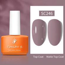 Tonitu g. Tonitu G 7ml Gel Nagellack - Pink Gelb Abweichbar, UV/LED Aushärtung, Halbpermanenter Gel Nagellack für Herbst und Winter Maniküre Zuhause Salon & Nagelkunst, Geschenk für Frauen - Verschiedenfarbig - Übersicht 3