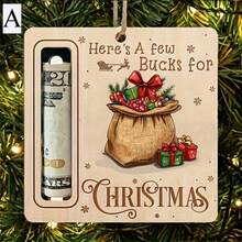 Christmas Decoration, Christmas Tree Wallet, Cute Wallet, Christmas Ornaments, Santa Claus, Deer - Multicolor - View 1