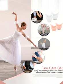 1 para silikonowych nakładek na palce baletowe, ochraniacze na palce do wysokich obcasów, wkładki antypoślizgowe na palce i przednią część stopy