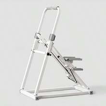 Vertical Climbing Machine, New Version Of Home Fitness Stair Step Machine, Sliding Machine Suitable For Full-Body Exercise, Compact And Foldable Climbing Machine, With Adjustable Stride, Handle And Pedal, Suitable As A Family Gift - trắng - Xem 6