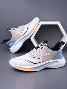 2025 透气网眼男士休闲鞋，新款时尚减震跑步鞋，适合所有季节情人节创意 - 彩色 - 查看 21