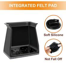 4/24pcs Square Chair Leg Floor Protectors - Thick Silicone Furniture Sliders, Transparent Chair Covers For Noise Reduction & Floor Protection, Durable Furniture Pads For Tables And Chairs, Sofas & Coffee Tables