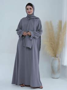 1pc Hijab Nida Fabric, Skin-Friendly & Breathable, Suitable For Women To Wear Casually In Any Occasion, Abaya
