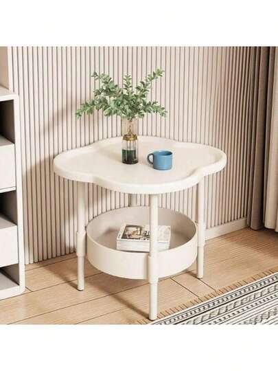 1pc Moderne Minimalist Living Room Four Leaf Clover Coffee Table/Nightst Tier Cloud Shaped Shelf, Home Bedside Tafel view 6