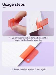 5/15/30/50个彩色索引夹、多功能书签、高品质文件分隔符、回形针 - 彩色 - 查看 11