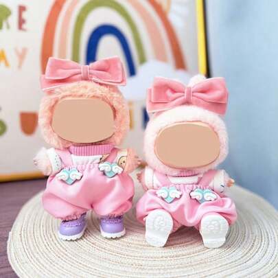 17cm 1st/2nd/3rd Generation Clothing Hanger Accessory, Peach Blossom & Strawberry Outfit, Cute For Labobo