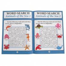 Lachilly 16 Pages Animals Word Search Workbook – Animals Themed English Vocabulary Puzzles For Kids, Classroom Activity, Teacher Student Interactive Learning Tools, Children's Educational Toys, Homeschool Teaching Aids - Multicolor - View 6
