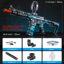 独家金属饰面 M4 电动球形玩具枪 - 高速、可充电，带眼镜 - 生日和派对的完美户外玩具礼物（不含子弹） - 彩色 - 查看 16