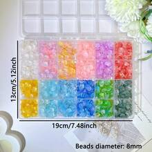 12/24 件优雅亚克力星形珠，闪亮和哑光饰面，多种颜色，适合 DIY 珠宝制作、手链和项链工艺品 - 星星 - 查看 17