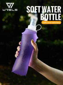 WRELS 1 件 150/250/500ML 可折叠马拉松运动水瓶,无味热压冷水瓶 - 彩色 - 查看 8