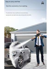 New High Pressure Car Wash Gun, Portable Rechargeable Battery Car Wash Device, Wireless Car Wash Machine Dedicated High Pressure Water Gun - Multicolor - View 4