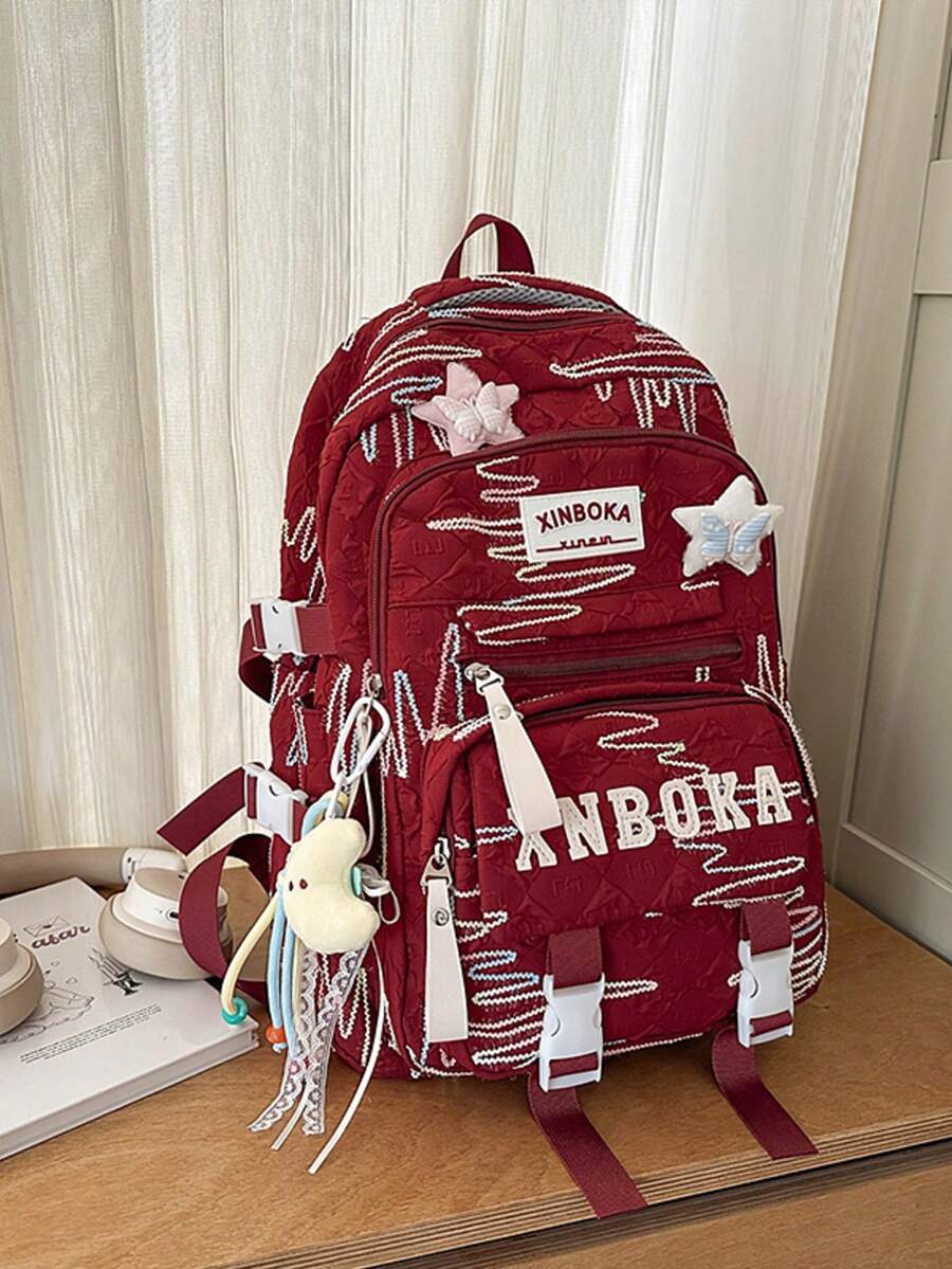 返校可爱背包，多隔层，轻便，大容量，适合初中和高中学生