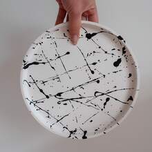 硅胶树脂模具托盘 - 三种尺寸（大/中/小），适用于水泥和混凝土，可用于制作首饰碟、花盆底座、DIY工艺品和家居装饰。 - 白色 - 查看 3