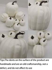 7pcs/Set Buatan Dekorasi Musim Gugur Berbagai Ukuran Palsu Realistis untuk Dekorasi Rumah Gaya Rumah Pertanian, Meja Tengah, Ruang Tamu, Dekorasi Rumah, Taman Luar Ruangan, Halaman, Halloween, Panen, Pesta Thanksgiving - MultiWarna - View 11