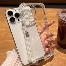Capa Capinha Space Transparente Anti Impacto TPU Case Space Compativel Apple 11 ProMax 12 13 14 16 17 Pro Max Plus X/Xs - Transparente - Visão 5