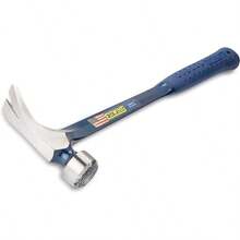 BIG BLUE Framing Hammer 25 Oz Straight Rip Claw With Forged Steel Construction Shock Reduction Grip E325SM - 銀色 - 查看 2