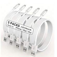 5pcs/Set 1m/3.3ft Extra Long Fast Charging & Data Sync USB Cable Compatible With IPhone 14 Plus/13/12/11 Pro Max/Mini/XS MAX/XR/XS/X/8/7/6 Plus IPad