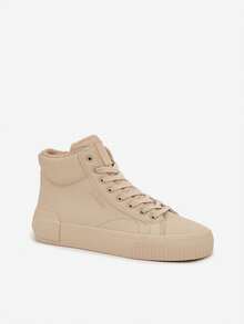 Women's Insulated Platform Sneakers By Big Star OO274794 White White Black Beige - Beige - View 3