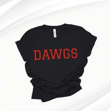 Go Dawgs Shirt, Georgia Bulldogs Shirt, Bulldogs Shirt, Football Shirt, Dawgs Shirt, Dawg Nation, Georgia Bulldogs T-Shirt220G Heavyweight 100% Cotton T-Shirt . This Offers A Structured Fit, Soft Feel, And Long-Lasting Wear. Perfect For Casual Style, Layering, Or Everyday Essentials, It's Breathable Yet Sturdy-Your New Favorite Go-To Shirt. - 黑色5 - 查看 1