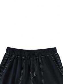 1pc Men's Multi-Pocket Solid Color Slim Fit Cargo Pants, Casual Commuting, Sports Training, Running, Outdoor, Loose Fit, Simple Fashion, Fitness, Jogging, Exercise, Straight Leg, Versatile, Street Style