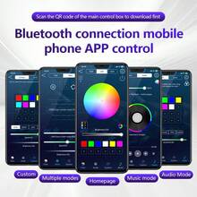 FILIPLI Kit de iluminação ambiente para carro BMW Série 3 18 em 1 com duas zonas Symphony Streamer, LED RGB neon acrílico colorido, faixa de luz ambiente e aplicativo. - Sinfonia - Ver 4