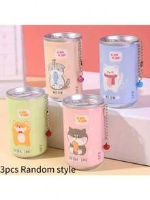 30pcs/Can Cartoon Canned Wet Wipes, Creative Portable Mini 30 Sheets Wet Wipes Cute Beverage Can Style, Disposable Cleaning Wet Wipes, Random Style