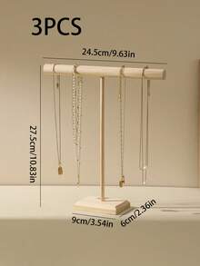 1件/2件/3件便携式实木手链T型珠宝展示架，适用于手链、手表、项链、家居收纳架，适合旅行、凉爽返校 - 款式 - 查看 17